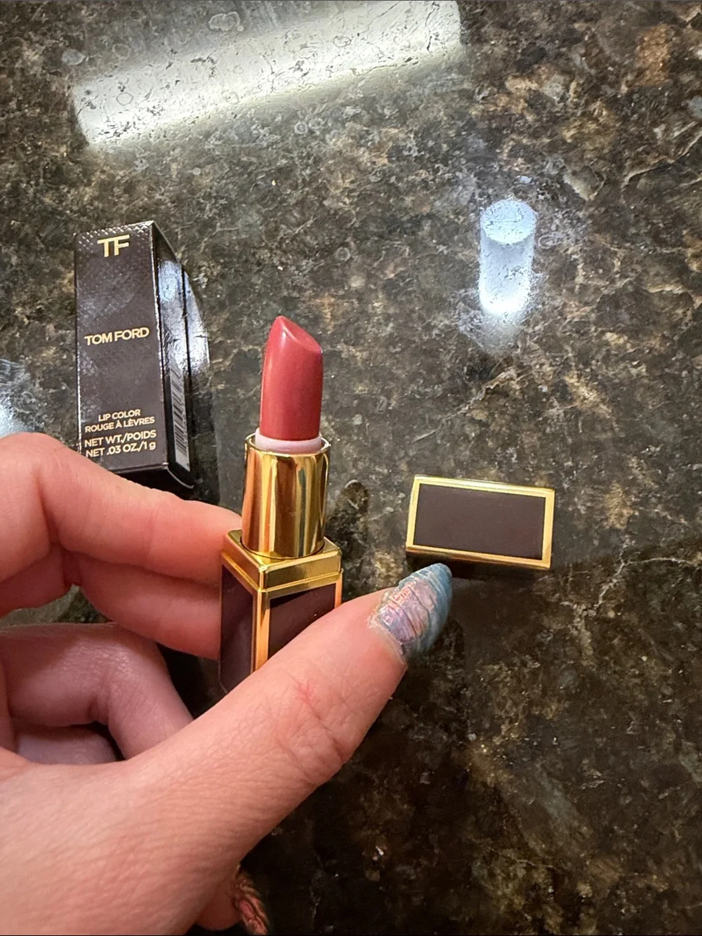 Tom Ford Lipstick in 19 Runway Rose .03oz New